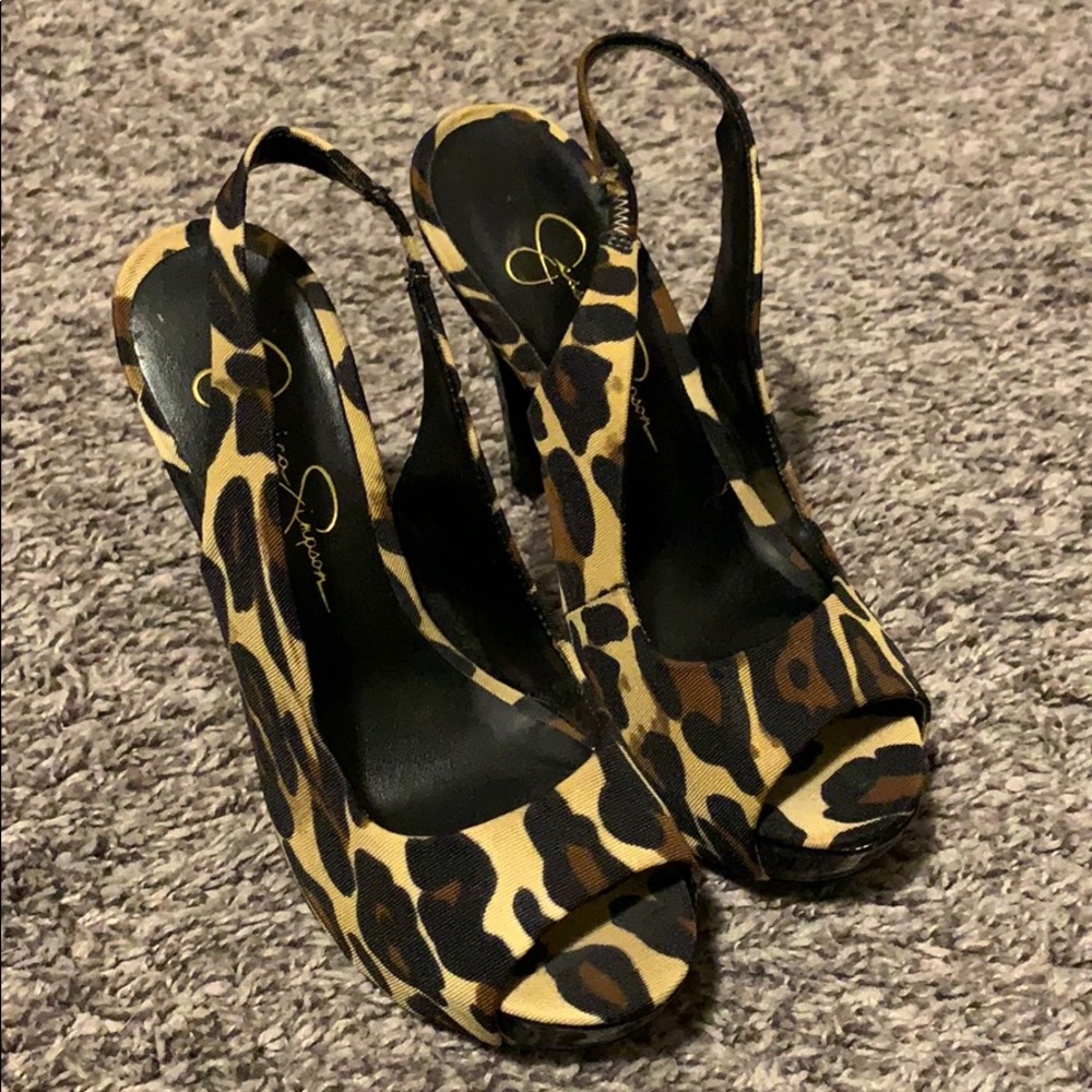 Leopard Jessica Simpson heels